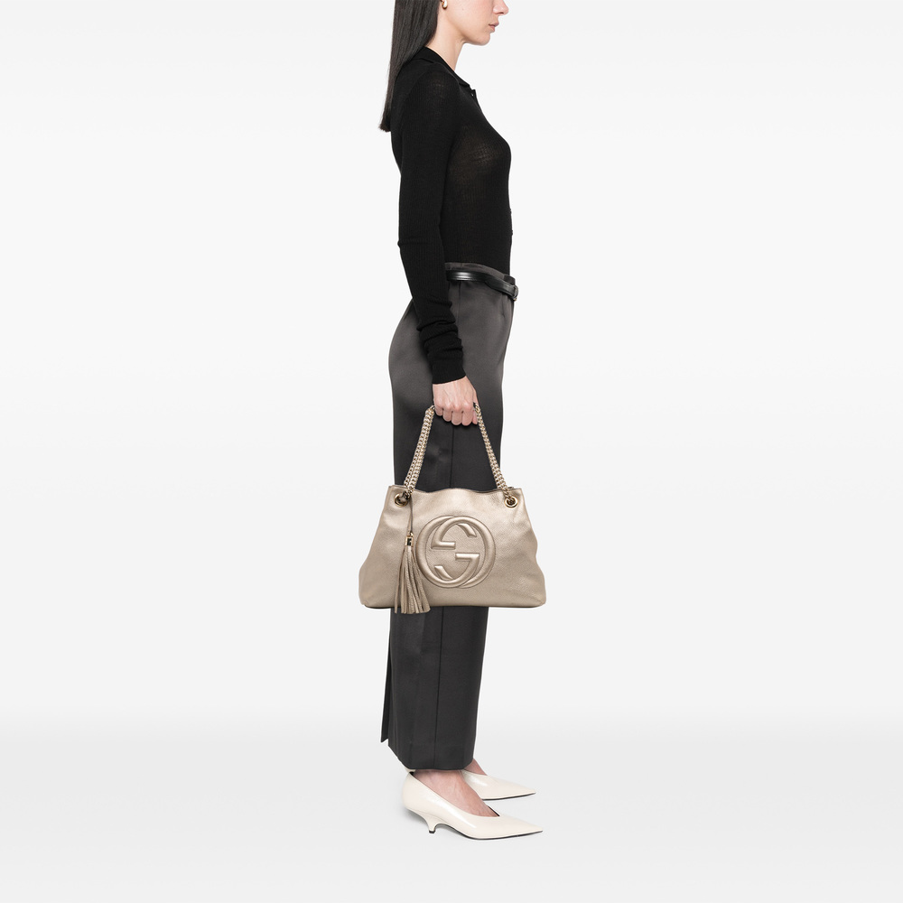 Pre-Loved Gucci Medium Leather Soho Chain Tote - Picture 12 of 12